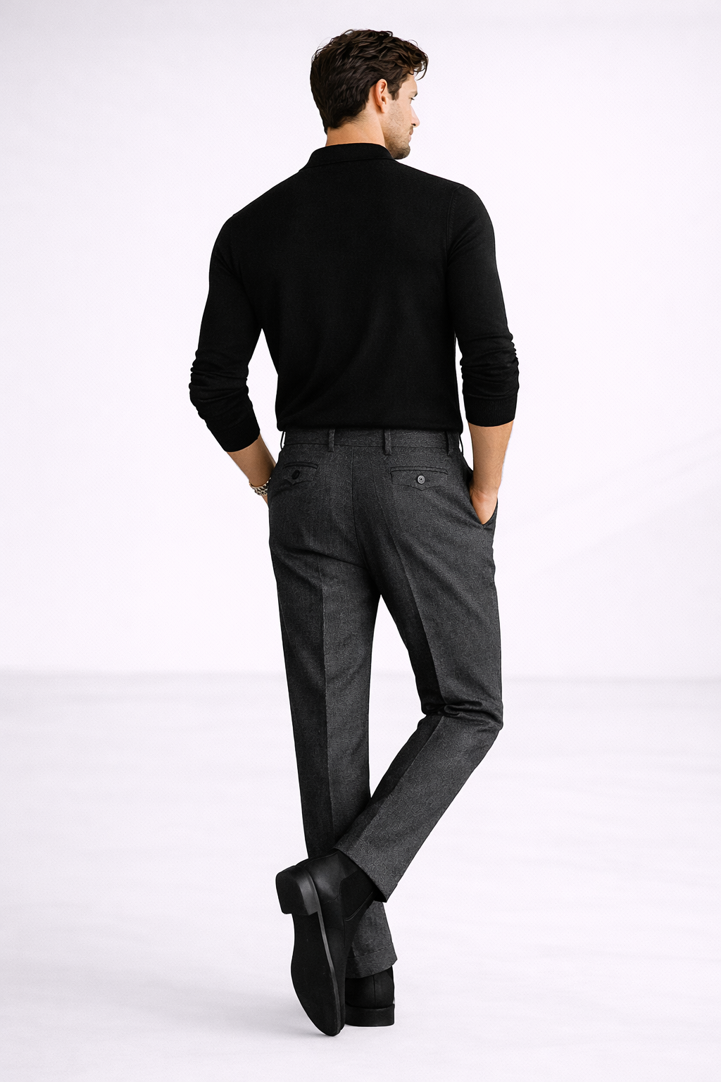 Renford Herringbone Trouser