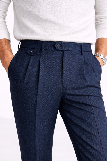 Renford Herringbone Trouser